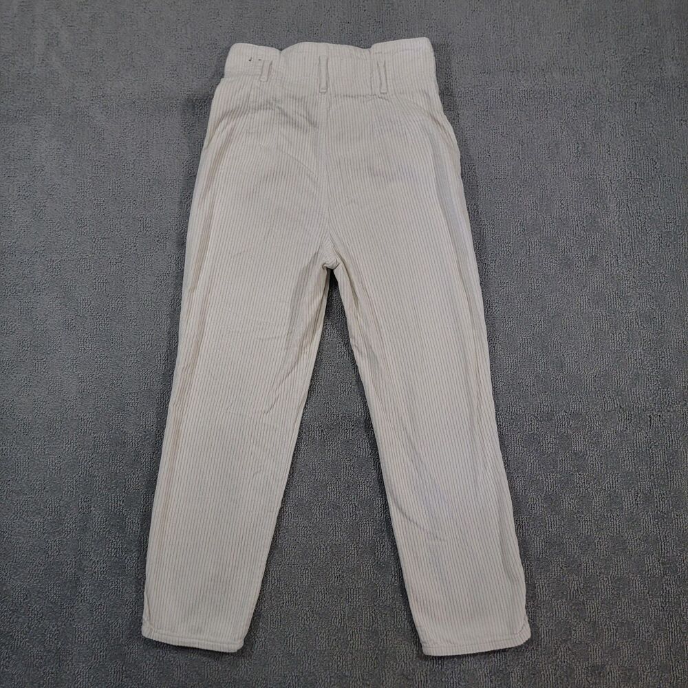 Abercrombie & Fitch Women's 25/0 (26x25) Pants Corduroy High Waisted White - Picture 2 of 10